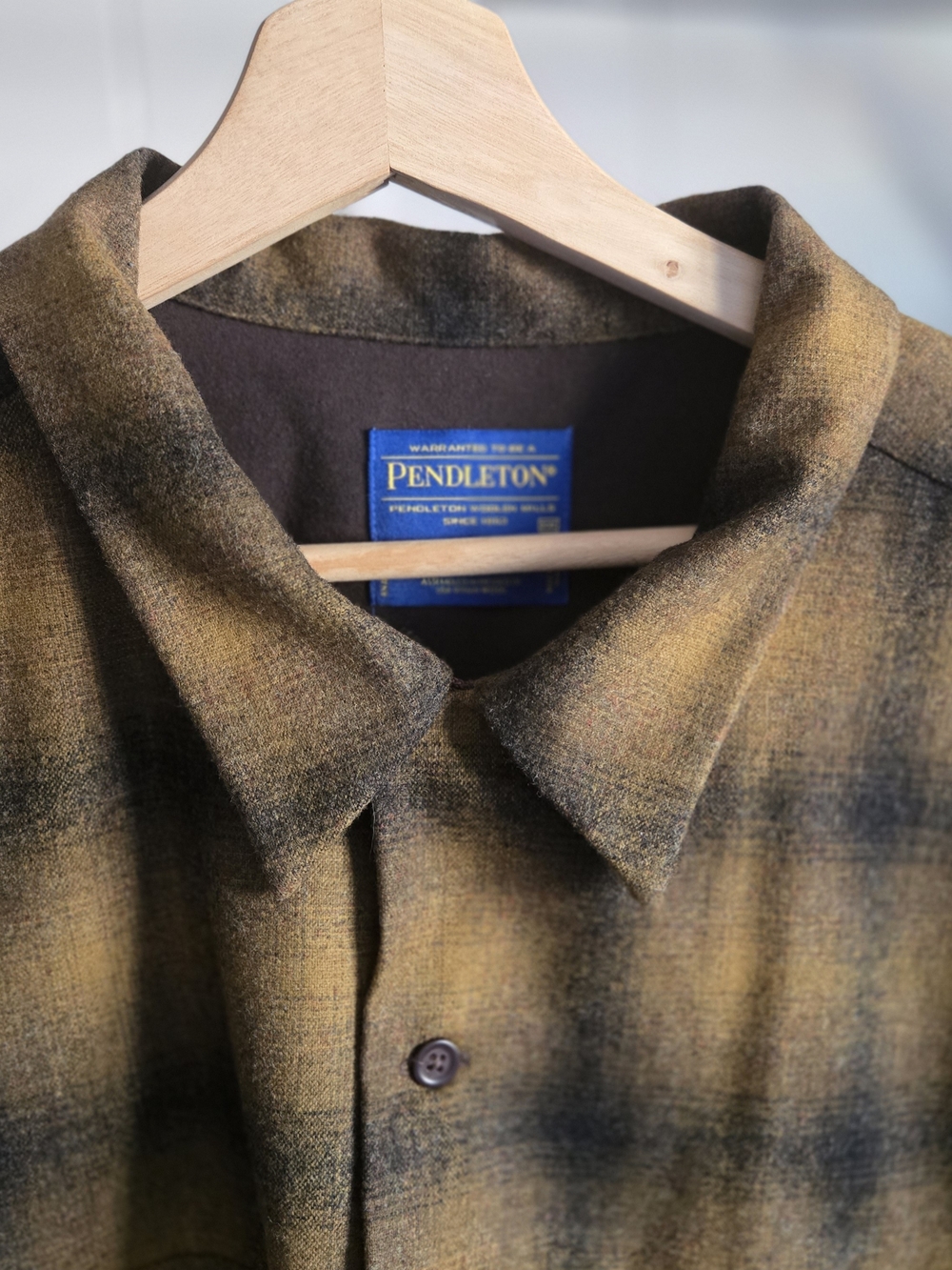 Pendleton Men's Olive Plaid Wool Jacket - Picture 2 of 14